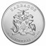 2021 Barbados 1 oz Silver Caribbean Octopus BU