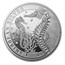 2021 Barbados 1 oz Silver Caribbean Seahorse BU
