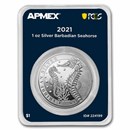 2021 Barbados 1 oz Silver Seahorse (MD® Premier + PCGS FS)