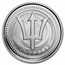 2021 Barbados 1 oz Silver Trident BU