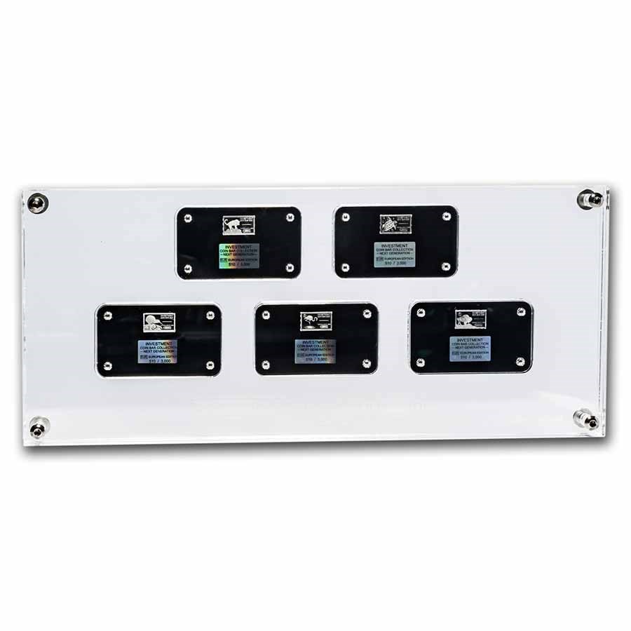 2021 Barbados Palladium 5 Coin Bar Next Generation Investment Set