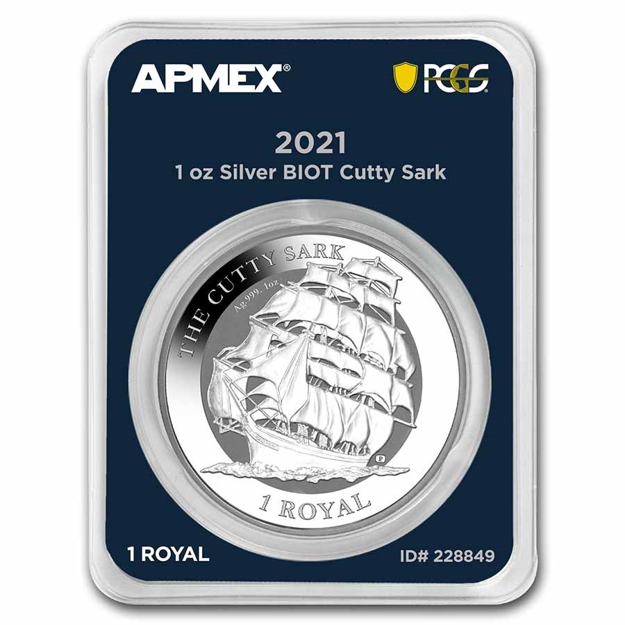 2021 BIOT 1 oz Silver Cutty Sark (MD® Premier + PCGS FS)