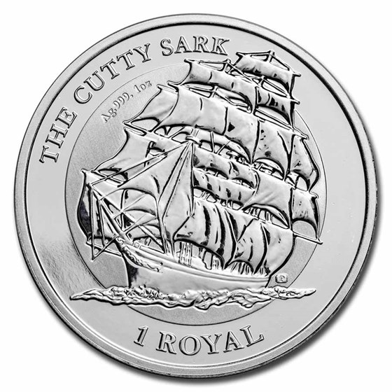 2021 BIOT 1 oz Silver Cutty Sark Reverse Frosted BU 2021 BIOT 1 oz Silver Cutty Sark Reverse Frosted BU