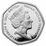 2021 BIOT Silver Proof 50 Pence Sea Creatures: Butterflyfish