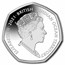2021 BIOT Silver Proof 50p Sea Creatures: Blue Sturgeon Fish