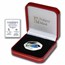 2021 BIOT Silver Proof 50p Sea Creatures: Blue Sturgeon Fish