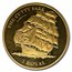 2021 British Indian Ocean Terr. 1 oz Gold Cutty Sark PR-68 PCGS