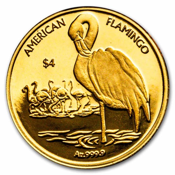 2021 BVI 1/2 gram Gold Flamingo Cameo Proof (w/Box & COA) 2021 BVI 1/2 gram Gold Flamingo Cameo Proof (w/Box & COA)