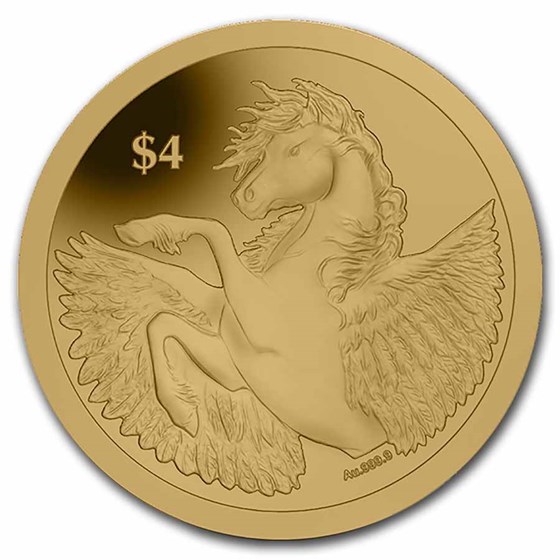 2021 BVI 1/2 gram Gold Pegasus Proof Cameo (w/Box & COA)