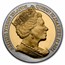 2021 BVI 1 oz Silver Morgan-Peace Dollar with Gold Plating