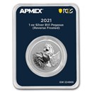 2021 BVI 1 oz Silver Pegasus Rev Cameo (MD® Premier + PCGS FS)