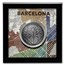 2021 Cameroon 2 oz Silver Barcelona from Drone's Eye View
