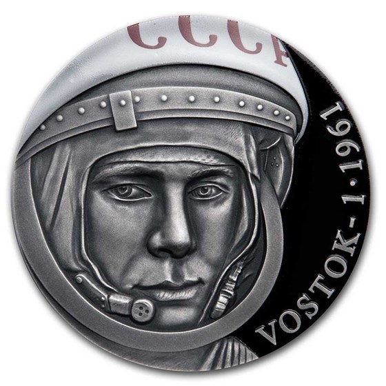 2021 Cameroon 3 oz Silver 60th Anniversary Yuri Gagarin (Vostok) 2021 Cameroon 3 oz Silver 60th Anniversary Yuri Gagarin (Vostok)