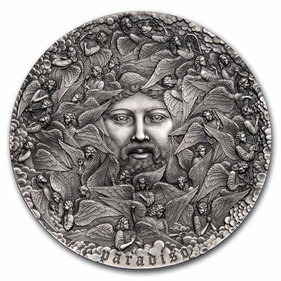 2021 Cameroon 5 oz Silver 700th Anniv The Divine Comedy: Paradiso 2021 Cameroon 5 oz Silver 700th Anniv The Divine Comedy: Paradiso