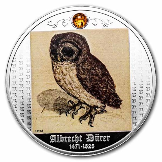 2021 Cameroon Silver Albrecht Dürer: Little Owl 2021 Cameroon Silver Albrecht Dürer: Little Owl
