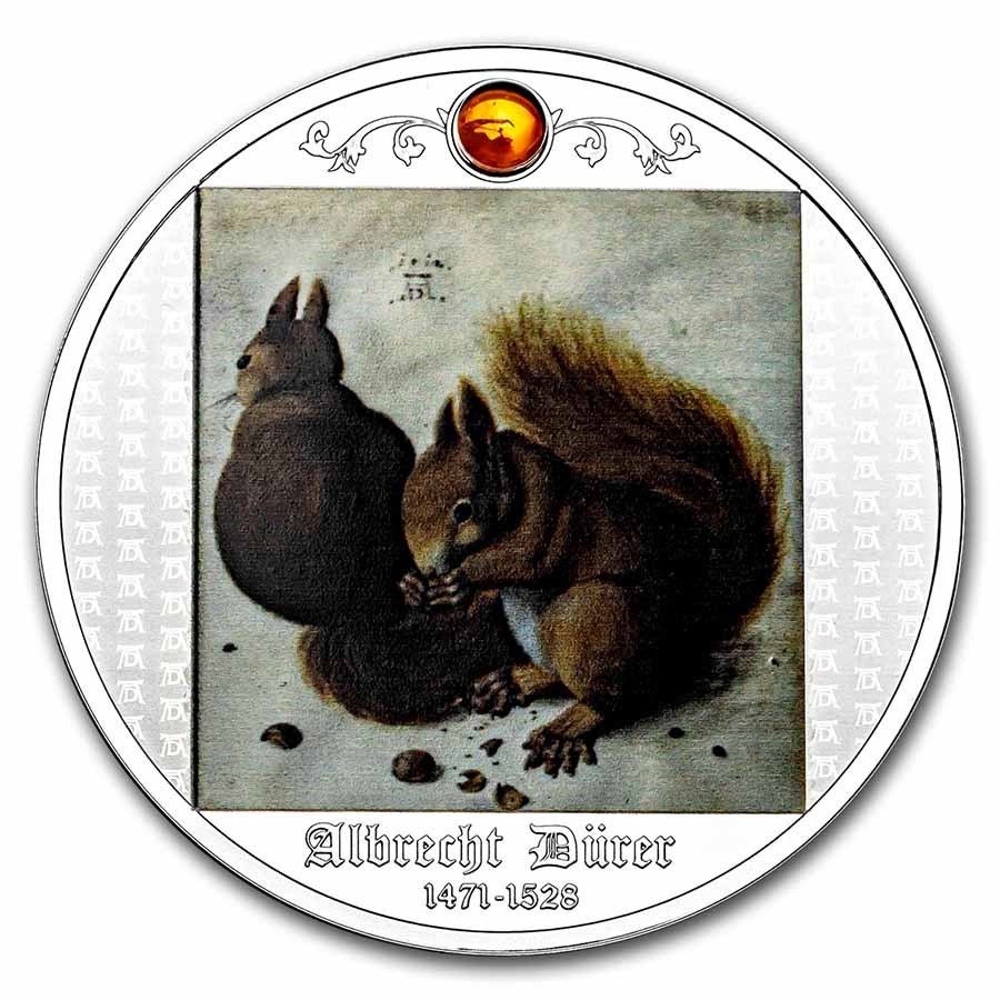 2021 Cameroon Silver Albrecht Dürer: Squirrels