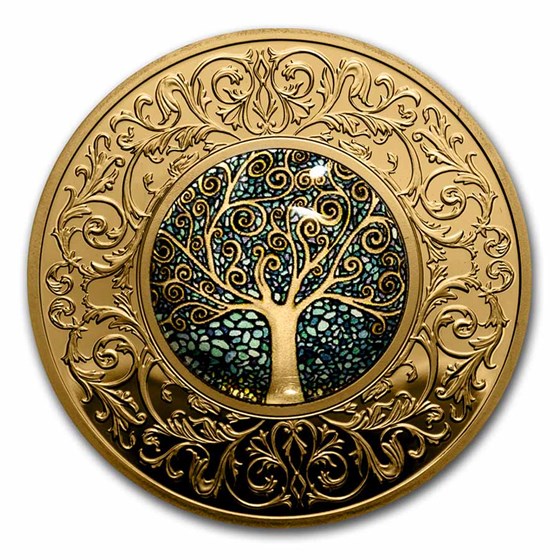 2021 Cameroon Silver Blue Tree Of Happiness 2021 Cameroon Silver Blue Tree Of Happiness