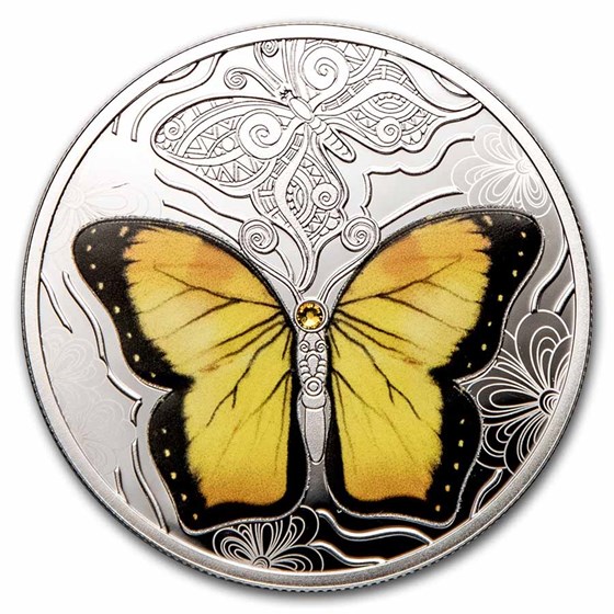 2021 Cameroon Silver Colorful World of Butterflies 2021 Cameroon Silver Colorful World of Butterflies