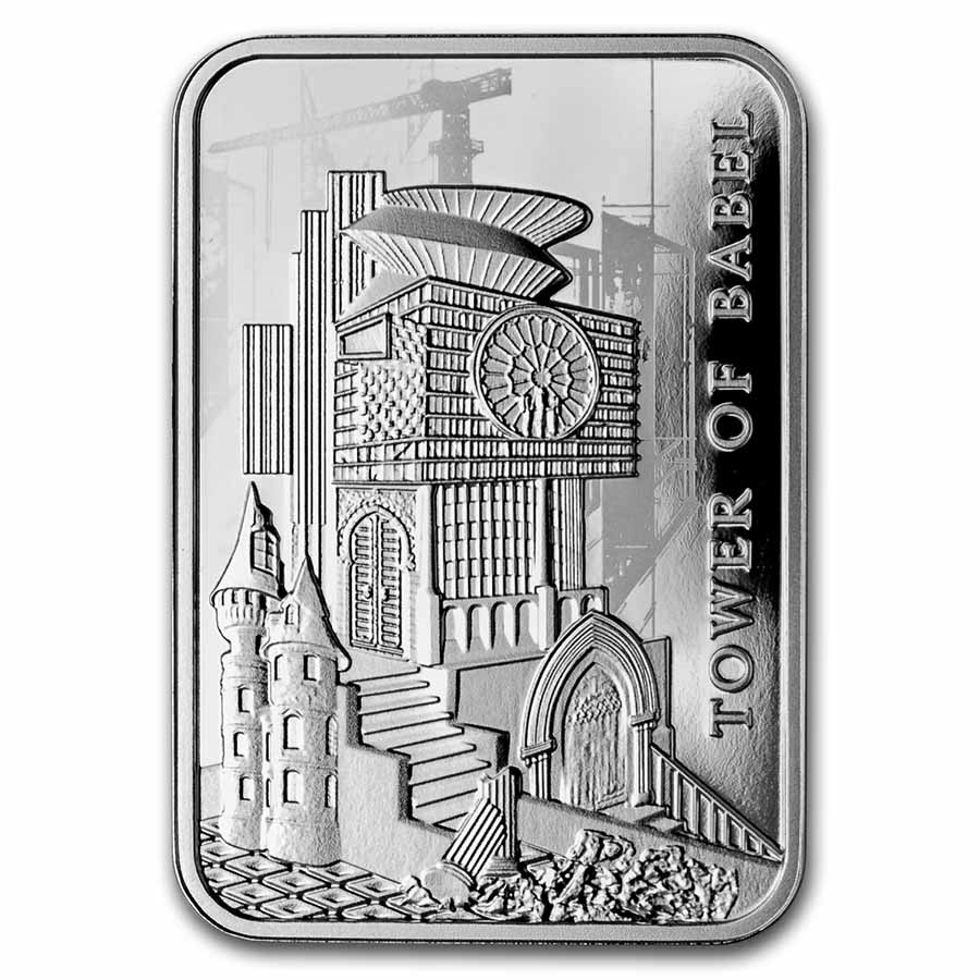 2021 Cameroon Silver Tower of Babel