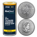 2021 CAN Silver Maple Leaf (25-Coin MD® Premier Tube + PCGS FS) 2021 CAN Silver Maple Leaf (25-Coin MD® Premier Tube + PCGS FS)