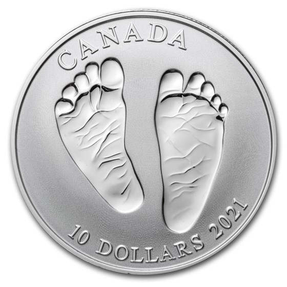 2021 Canada 1/2 oz Silver $10 Welcome Baby Reverse Proof 2021 Canada 1/2 oz Silver $10 Welcome Baby Reverse Proof