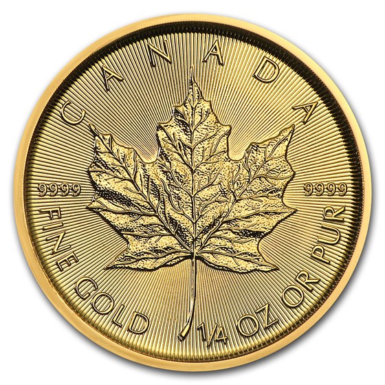 2021 Canada 1/4 oz Gold Maple Leaf BU 2021 Canada 1/4 oz Gold Maple Leaf BU
