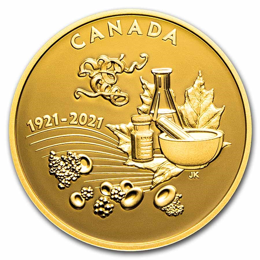 2021 Canada 1 oz Gold $200 The Discovery of Insulin