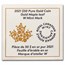 2021 Canada 1 oz Gold $50 Gold Maple Leaf W Mint Mark