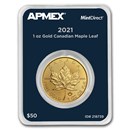 2021 Canada 1 oz Gold Maple Leaf (MintDirect® Single)