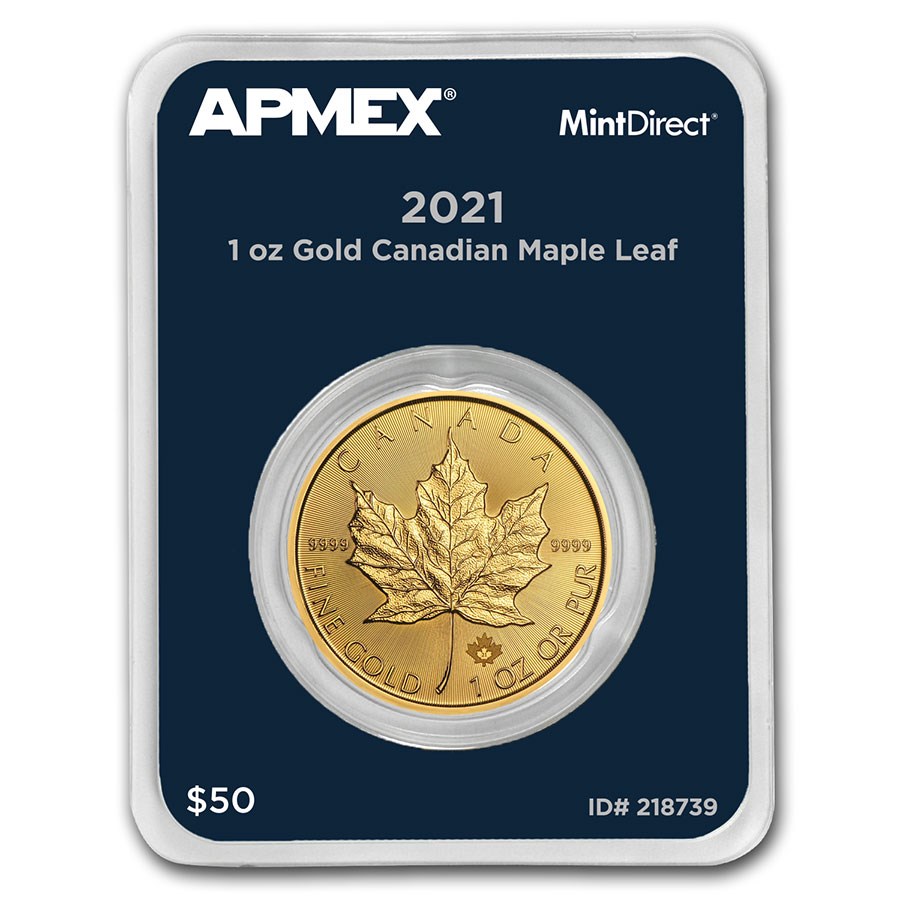 2021 Canada 1 oz Gold Maple Leaf (MintDirect® Single)