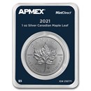 2021 Canada 1 oz Silver Maple Leaf (MintDirect® Single) 2021 Canada 1 oz Silver Maple Leaf (MintDirect® Single)