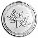 2021 Canada 10 oz Silver $50 Magnificent Maple Leaves BU