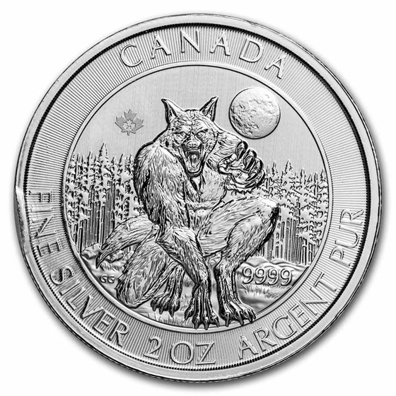 2021 Canada 2 oz Ag Creatures of the North Werewolf (Abrasions) 2021 Canada 2 oz Ag Creatures of the North Werewolf (Abrasions)