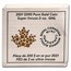 2021 Canada 2 oz Gold $200 Super Incuse Gold Maple Leaf