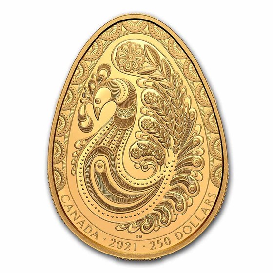 2021 Canada 2 oz Gold $250 Rooster Pysanka 2021 Canada 2 oz Gold $250 Rooster Pysanka