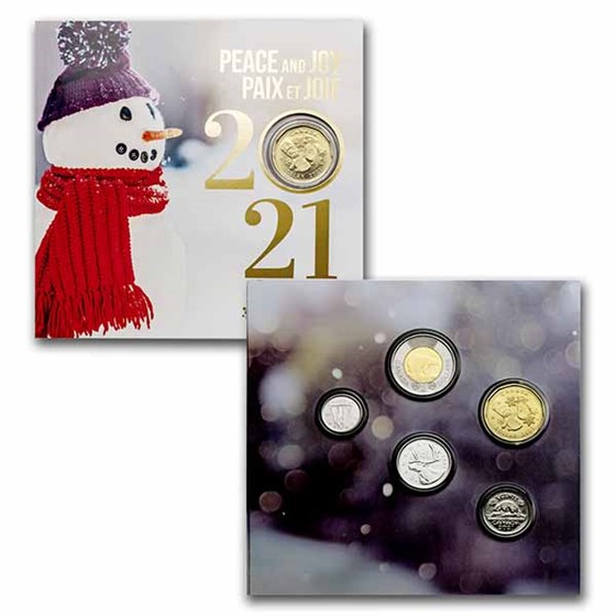 2021 Canada 5-Coin Mint Holiday Gift Set 2021 Canada 5-Coin Mint Holiday Gift Set