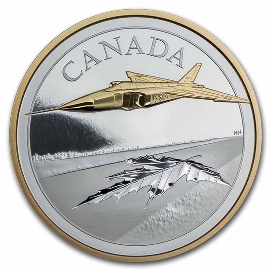 2021 Canada 5 oz Silver $50 The Avro Arrow 2021 Canada 5 oz Silver $50 The Avro Arrow