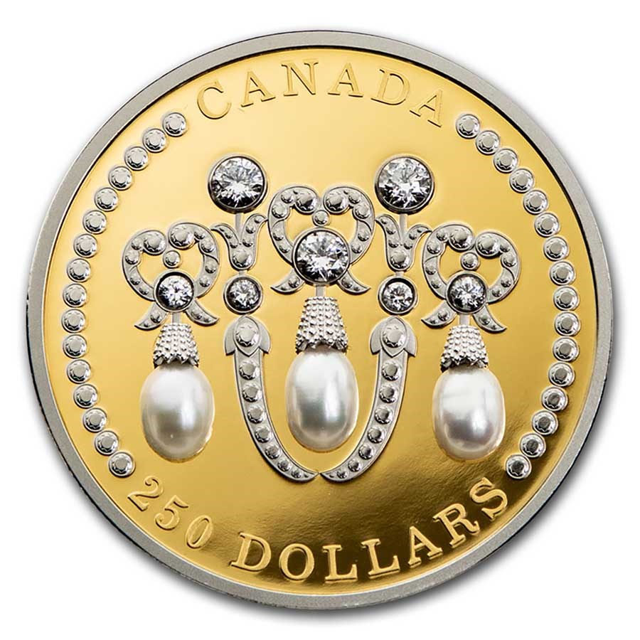 2021 Canada Gold $250 Elizabeth II's Lover's Knot Tiara Proof