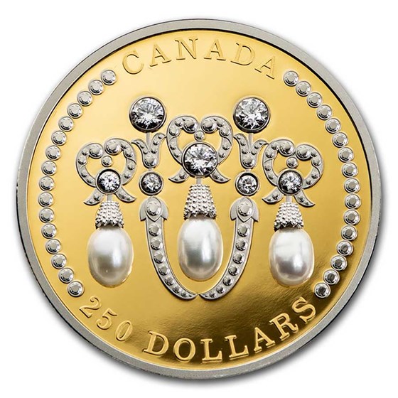2021 Canada Gold $250 Elizabeth II's Lover's Knot Tiara Proof 2021 Canada Gold $250 Elizabeth II's Lover's Knot Tiara Proof