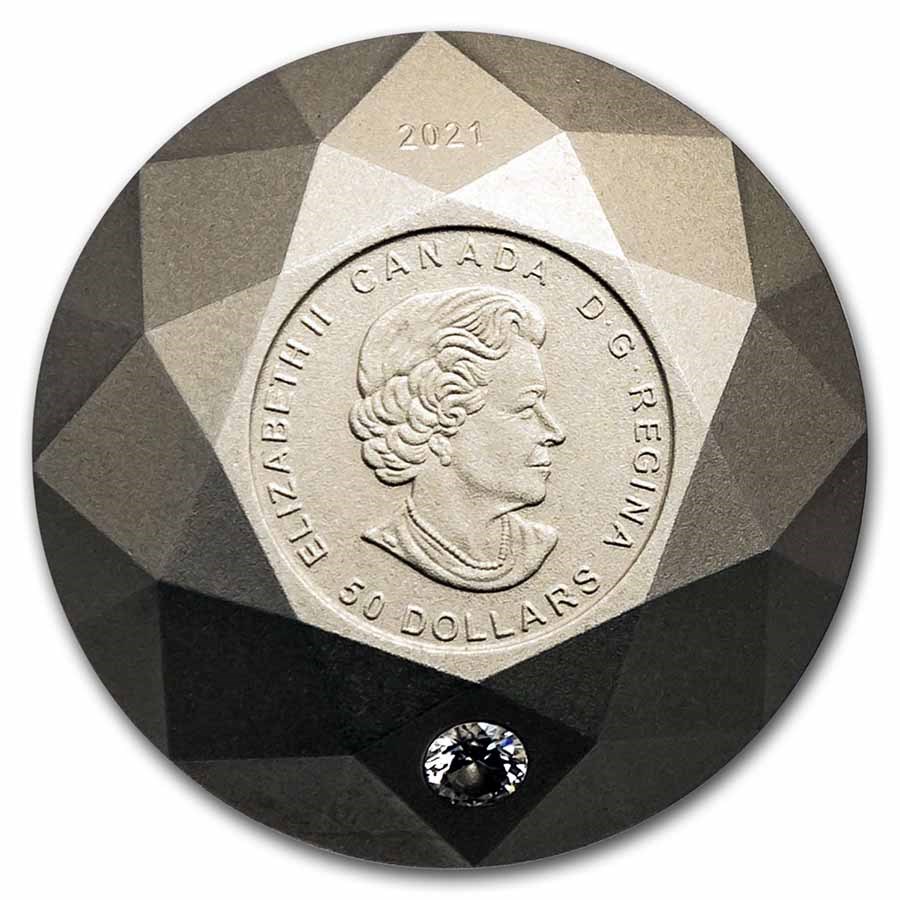 2021 Canada Silver $50 Diamond-Shaped Forevermark © Diamond
