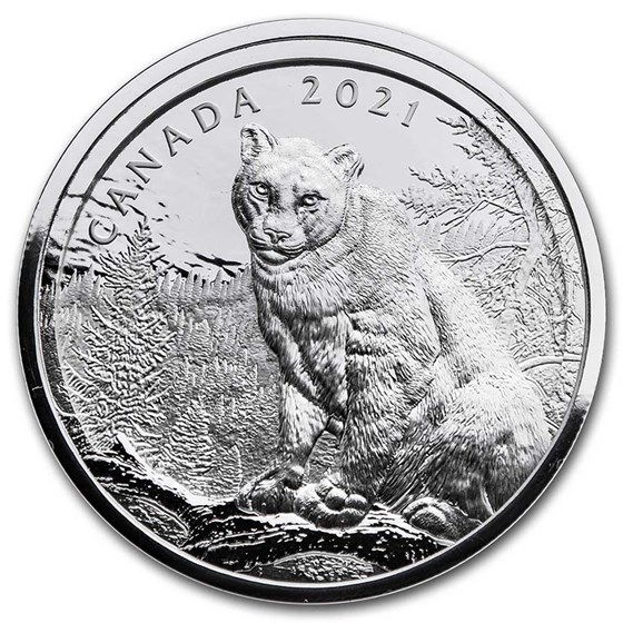 2021 Canada Silver $50 Multilayered Cougar 2021 Canada Silver $50 Multilayered Cougar
