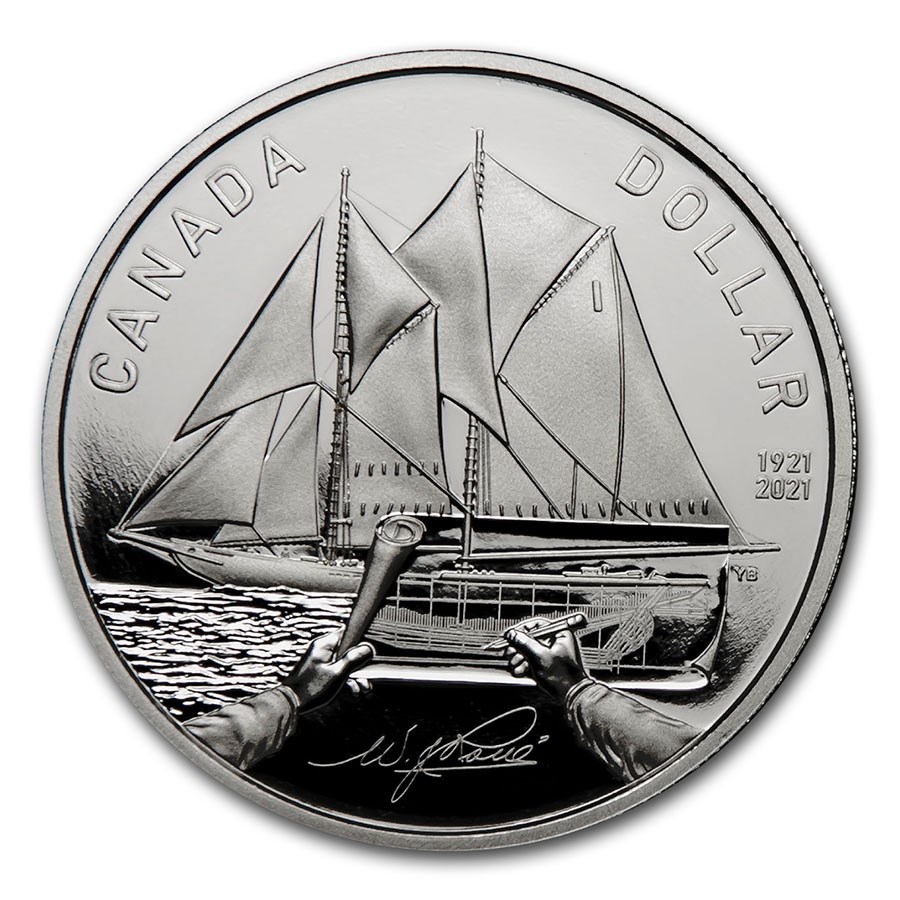 Buy 2021 Canada Silver Dollar 100th Anniversary of Bluenose Proof APMEX