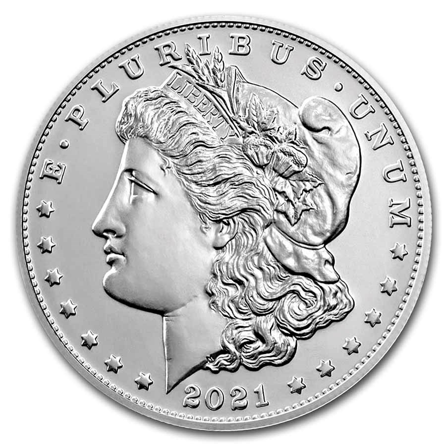 2021-(CC) Silver Morgan Dollar (CC Privy, Box & COA)