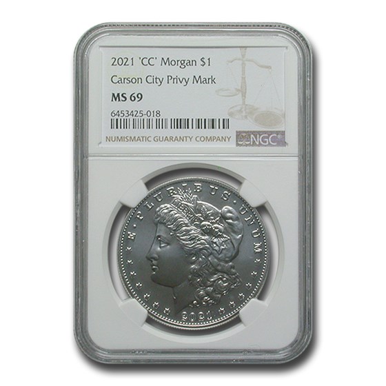 2021-(CC) Silver Morgan Dollar MS-69 NGC 2021-(CC) Silver Morgan Dollar MS-69 NGC