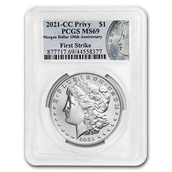 2021-(CC) Silver Morgan Dollar MS-69 PCGS (FS) 2021-(CC) Silver Morgan Dollar MS-69 PCGS (FS)