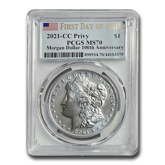 Buy 2021 CC Silver Morgan Dollar MS 70 PCGS First Day Of Issue APMEX Buy 2021 CC Silver Morgan Dollar MS 70 PCGS First Day Of Issue APMEX