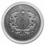 2021 China 1 oz Antique Silver Twin Dragon Dollar Restrike