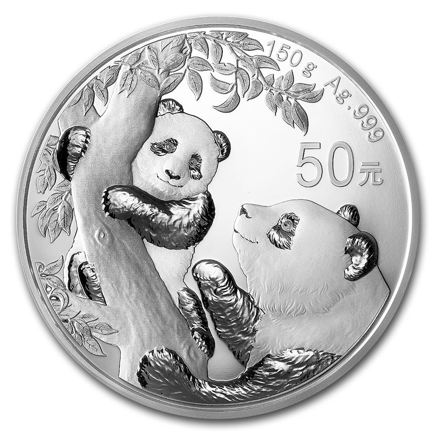 2021 China 150 gram Silver Panda Proof (w/Box & COA)