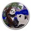 2021 China 2-Coin 30 gram Silver Colorized Panda Day/Night Set