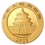 2021 China 30 gram Gold Panda BU (Sealed)